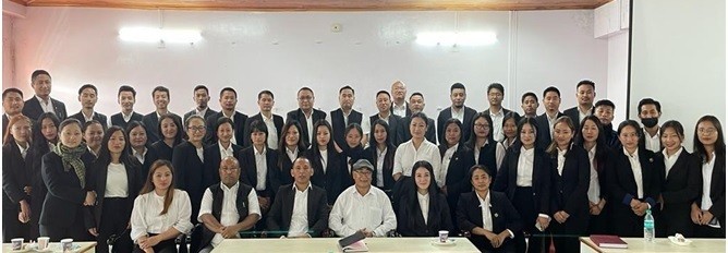 Participants and officials during the first lecture series on various aspects of law organised by Kohima Bar Association at the DC Conference Hall, Kohima. (Photo Courtesy: KBA)